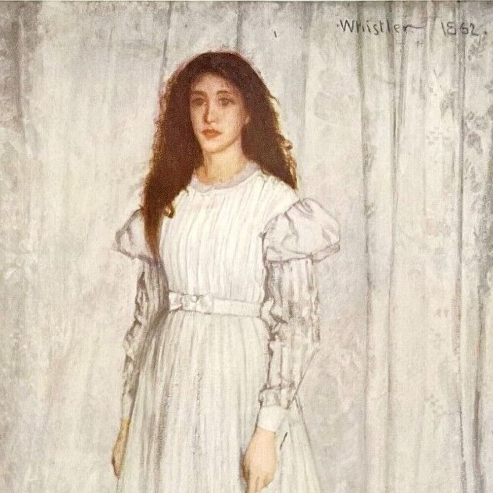 The White Girl Whistler Colorplate Art Print 1939 Antique LGADCP